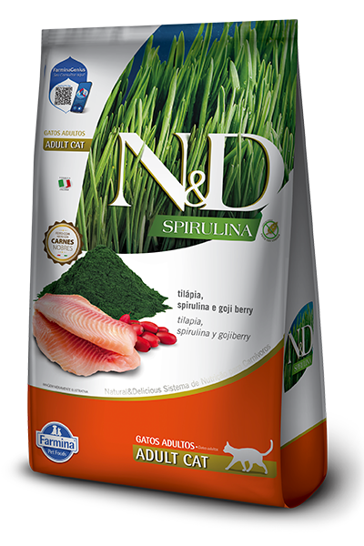 N&D Spirulina Gato Adulto Sabor Tilapia